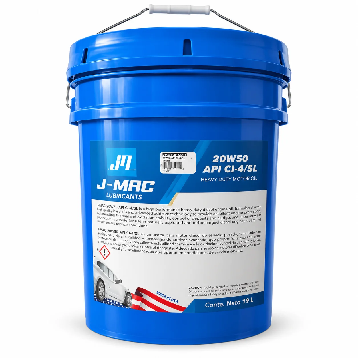 Aceite J-MAC 20W50 API CI-4/SL – cubeta